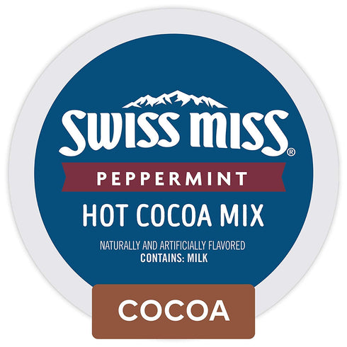 Swiss Miss Peppermint Hot Cocoa Single Serve Keurig K-Cup Pods (22 Count)