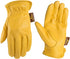 Wells Lamont Men's Deerskin Full Leather Light-Duty Driving Gloves (962S), Gold,Small