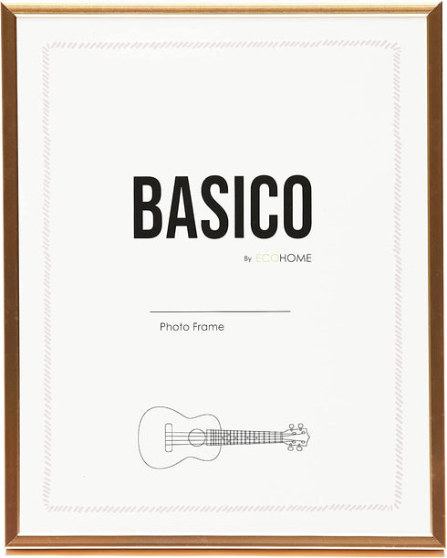 EcoHome 11x14 Picture Frames - Gold Aluminum Metal Photo Frame