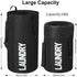 Chrislley 106L Collapsible Laundry Bag Backpack Laundry Liner Extra Large Laundry Basket Foldable Laundry Hamper Dirty Clothes Hamper for Laundry?Black?