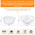 Lazy Susan Turntable Organizer, 12''&9'' 2 Pack Round Plastic Clear Storage Container with Removable Dividers for Kitchen, Cabinet, Pantry, Fridge- Spinning Organizer for Spices, Condiments