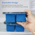 Large Square Silicone Ice Cube Tray with Lid 2 Pack, Flexible 2 inch Ice Cube Mold , Stackable Ice Tray for Freezer,Whiskey,Cocktail,Baby Food Storage,Sauce Soups Freezing Trays,Dishwasher Safe