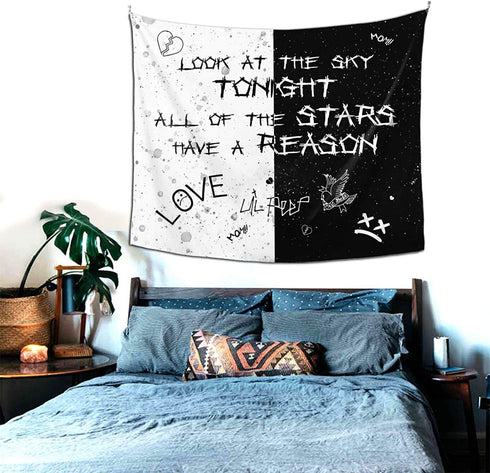 Rapper Wall Tapestry for Bedroom Wall Hangings for Living Room Dorm Hip Hop Home Decorations Tapestries Porch Hanging Table Cloth 60" X 51"
