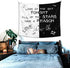 Rapper Wall Tapestry for Bedroom Wall Hangings for Living Room Dorm Hip Hop Home Decorations Tapestries Porch Hanging Table Cloth 60" X 51"