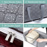 Clothes Storage Bags, 90L Large Capacity Foldable Organizer for Blanket, Bedding, Comforter, 3 Pack Organization with Reinforced Handle and Zippers for Closet and Underbed Storage Bag (Light grey)