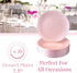 DISPOSABLE PLASTIC DESSERT PLATES | Opulence Blush | 20 pc - 7.5?