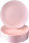 DISPOSABLE PLASTIC DESSERT PLATES | Opulence Blush | 20 pc - 7.5?