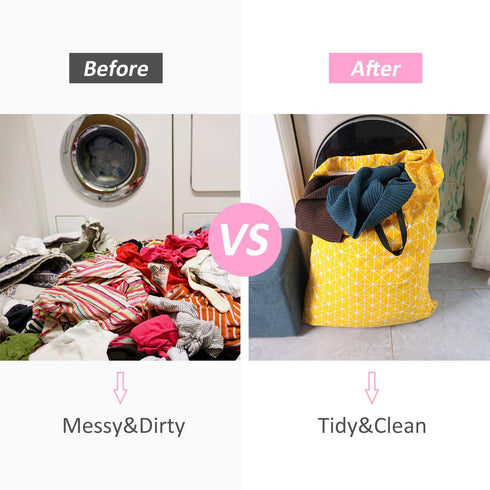 SWISSELITE Heavy Duty Laundry Drawstring Bag with Strap, 28 x 40 Inches Travel Dirty Clothes Bag for Laundromat and Household, 14 Color