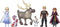Disney Frozen Adventure Collection, 5 Small Dolls from Frozen 2, Anna, Elsa, Kristoff, Sven, Olaf, & Gale Accessory