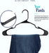 Black Standard Plastic Hangers, Notched, Set of 20 Durable and Slim, Notched, Made in The USA (Black, 20 Pack), Closet Organizer, Pants Hangers