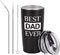 Dad Travel Tumbler Dad Gift from Daughters Sons, 20 Oz Stainless Steel Insulated Travel Tumbler with Lid for Father's Day Dad Birthday Christmas Day, Black