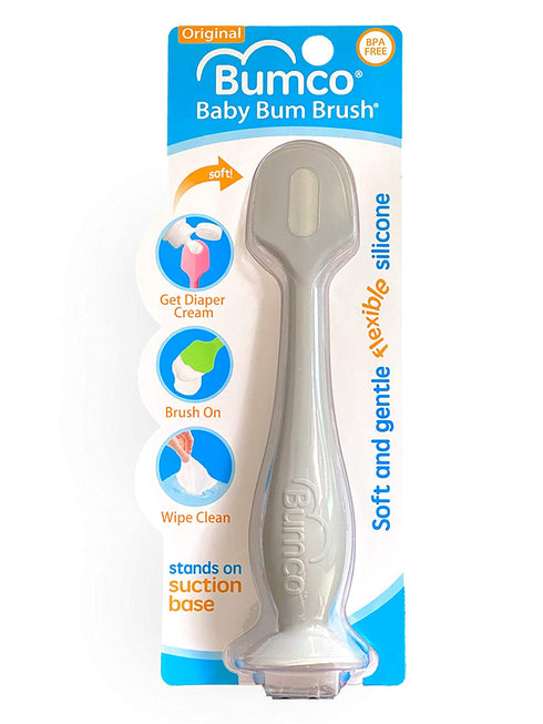 Bumco Diaper Cream Spatula - Baby Bum Brush for Butt Paste Diaper Cream, Baby Butt Cream Diaper Cream Applicator, Butt Spatula Baby Necessities, Diaper Cream Brush, Gray