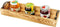 Strova Rectangular Wood Serving Tray with Handles 16 Inch Long Narrow Tray for Serving Wine, Appetizers, Coffee, Condiments, Fruits, and More