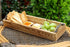 Strova Rectangular Wood Serving Tray with Handles 16 Inch Long Narrow Tray for Serving Wine, Appetizers, Coffee, Condiments, Fruits, and More