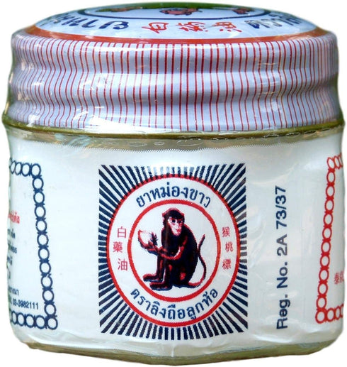 White Monkey Holding Peach Medicated Balm 18 grams