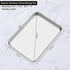 Baking Sheets 2 Pieces, Bastwe Cookie Sheets Set of 2 Stainless Steel Baking Pans Toaster Oven Tray Pans, Rectangle Size 12 × 10 × 1 inch, Rustproof & Healthy & Easy Clean & Dishwasher Safe