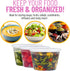 24-Pack Plastic Deli Containers with Airtight Lids, 16oz - Disposable Food Storage Containers for Meal Prep, Takeout, Restaurant, and More - Multipurpose Clear Plastic Containers - Microwaveable