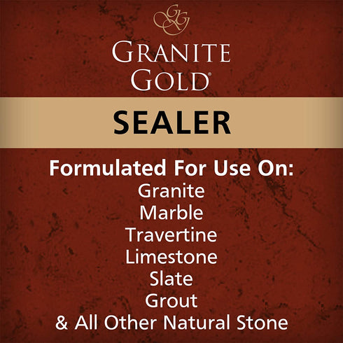 Granite Gold Sealer Wipes Water-Based Sealing to Preserve and Protect Granite, Marble, Travertine, Natural Stone Countertops-Made in the USA, 6 Count, White