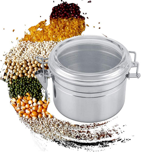 Coffee Canister Airtight - Stainless Steel Coffee Container Vacuum Sealed Storage Jar for Coffee Sugar Tea Bean(4 Sizes) (S)