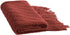 Walensee Throw Blanket for Couch, 50 x 60 Rust, Acrylic Knit Woven Summer Blanket, Lightweight Decorative Soft Nap Throw with Tassel for Chair Bed Sofa Travel Picnic, Suitable for All Seasons