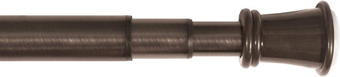 Zenna Home Easy to Install Adjustable Tension Smart Window Curtain Rod, 28 inches to 66 inches, Oil Rubbed Bronze