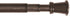 Zenna Home Easy to Install Adjustable Tension Smart Window Curtain Rod, 28 inches to 66 inches, Oil Rubbed Bronze