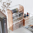 Moosy Life Rose Gold Desktop Organizer with Drawers, 2 Spaces, Acrylic, Moonlight Series