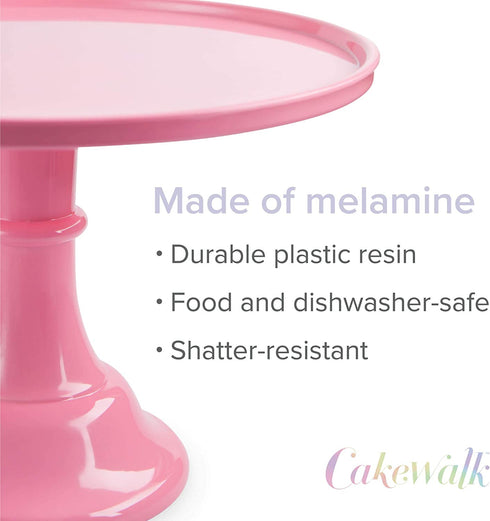 Twine Pink Melamine Cake Stand, Cupcake Stand, Home Decor, Food Service, Dessert Accessory, Pink, Set of 1