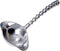 KINDWER Solid Aluminum Beaded Ladle, 14-Inch, Silver