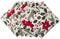 DII Woodland Christmas Tabletop Collection, Napkin Set, Poinsettia, 6 Piece