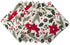 DII Woodland Christmas Tabletop Collection, Napkin Set, Poinsettia, 6 Piece