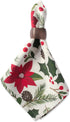 DII Woodland Christmas Tabletop Collection, Napkin Set, Poinsettia, 6 Piece