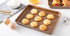 HYTK Small Cookie Sheets 11 X 9 Inch Set of 2 Mini Baking Tray Toaster Oven Replacement Pan Nonstick Thicken Brushed High Carbon Steel No Warp Magnetic Bakeware