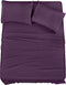 Utopia Bedding King Bed Sheets Set - 4 Piece Bedding - Brushed Microfiber - Shrinkage and Fade Resistant - Easy Care (King, Purple)
