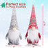 Valentine's Day Gnomes Plush Doll, 2 PCS Decorative Christmas Decor Indoor Ornaments Red Grey Elf Handmade New Year Holiday Xmas Valentine Gifts Swedish Tomte 15.7"
