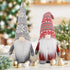 Valentine's Day Gnomes Plush Doll, 2 PCS Decorative Christmas Decor Indoor Ornaments Red Grey Elf Handmade New Year Holiday Xmas Valentine Gifts Swedish Tomte 15.7"