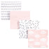 Hudson Baby Unisex Baby Cotton Flannel Receiving Blankets, Pink Clouds, One Size