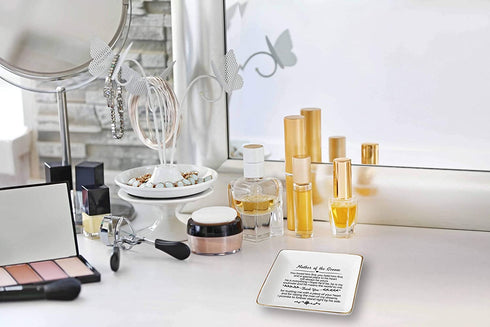 Gift for Mother of the Groom From Bride - You Loved Him First,You Held Him First Thank You Gift for New Mom - Wedding Gifts - Bridal Shower Gifts - Ceramic Jewelry Holder Ring Dish Trinket Box Tray