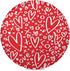Blueangle Red Hearts and Arrows Round Placemats Set of 6, Kitchen Dining Table Valentine's Day Decoration