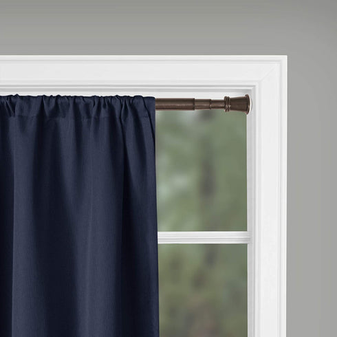 Zenna Home Easy to Install Adjustable Tension Smart Window Curtain Rod, 28 inches to 66 inches, Oil Rubbed Bronze