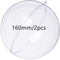KENAST Clear Plastic Fillable Ornaments Ball, DIY Ornaments for Christmas, Wedding, Party, Home Decor (160mm/2pcs)
