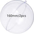 KENAST Clear Plastic Fillable Ornaments Ball, DIY Ornaments for Christmas, Wedding, Party, Home Decor (160mm/2pcs)