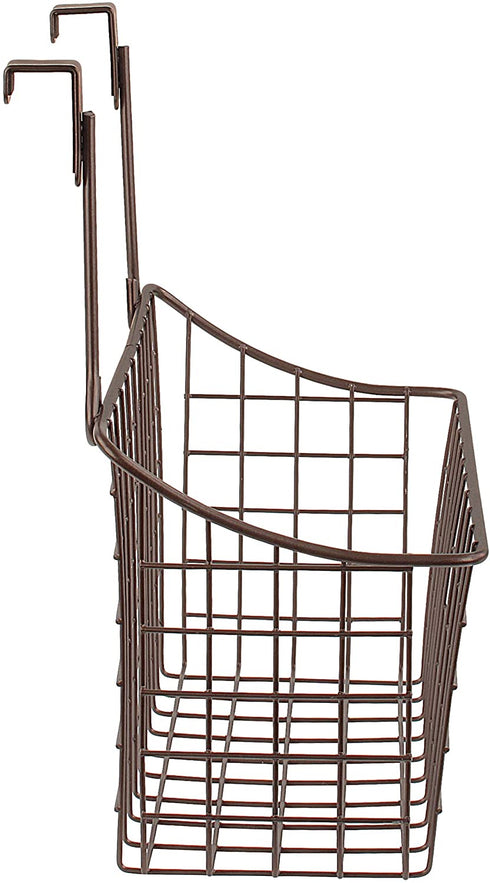 Spectrum Diversified Grid Storage Basket Over The Cabinet, Medium, Bronze