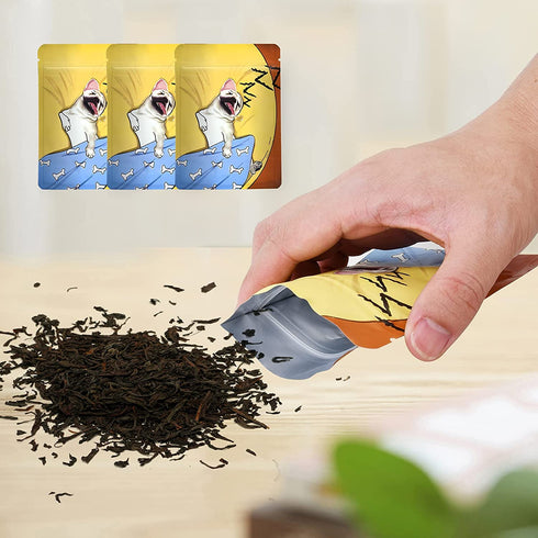 Smell Proof Mylar Bags丨3.5G Resealable Food Packaging Bag丨Aluminum Foil Ziplock Mylar Bags For Food Storage丨3.62x5 inch Yellow KGCCIZI (100)