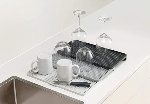 Joseph Joseph 85178 Tier Expandable Draining Mat, Gray, One Size