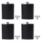 Suwimut 4 Pack Hip Flask for Liquor, 8 oz Stainless Steel Leakproof Leather Cover Pocket Flask with Funnels for Men Drinking Alcohol, Whiskey, Rum and Vodka