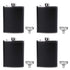 Suwimut 4 Pack Hip Flask for Liquor, 8 oz Stainless Steel Leakproof Leather Cover Pocket Flask with Funnels for Men Drinking Alcohol, Whiskey, Rum and Vodka