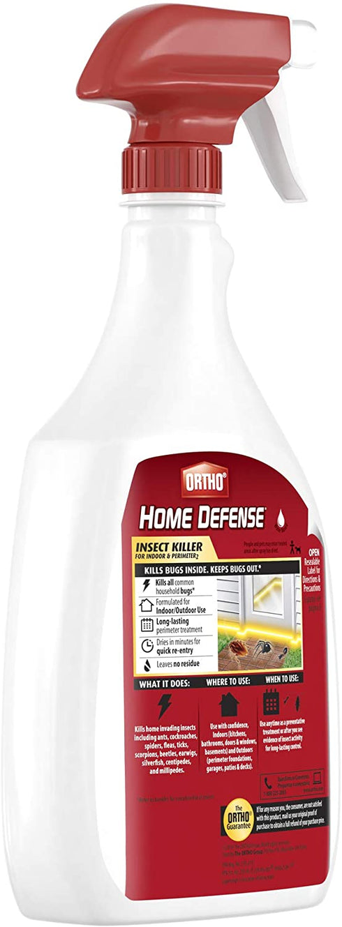 Ortho 0221310 Home Defense Insect Killer for Indoor & Perimeter 2 Ready-to-Use, 24 oz