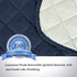 H.VERSAILTEX Reversible Chair Cover for Dogs Pet Water Repellent Sofa Cover Chair Slipcover 2" Thick Straps Slip-Resistant Chair Protector Soft Quilted Seat Width Up to 21"(75"x 65", Navy/Beige)