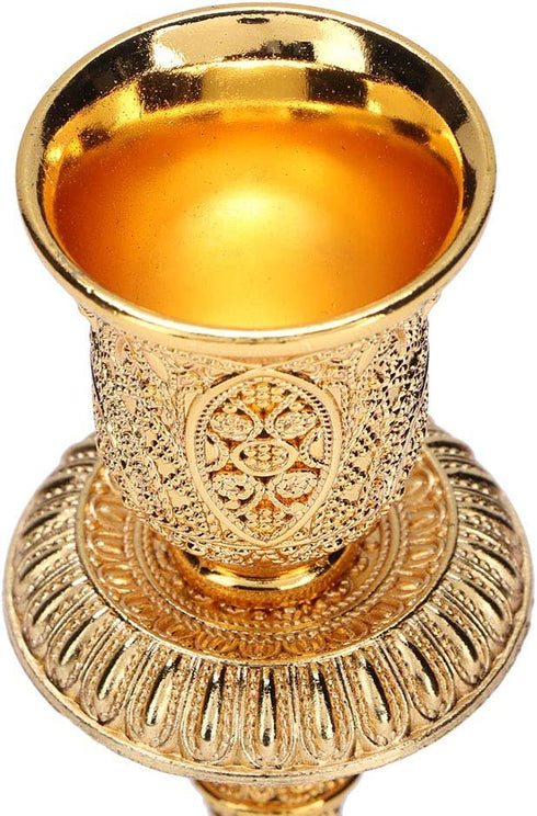 Metal Candelabra Antique Gold Candlestick Tall Candle Holder Wedding Event Candelabra Candle Stand (Single Candle Arm)